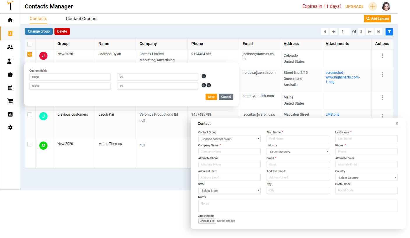 Healthcare professional using digital CRM workflow